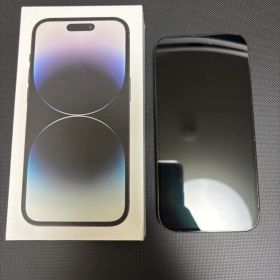 iPhone 14 Pro【バッテリー100%※背面ガラス割れ】
