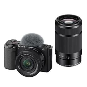 ソニー ミラーレス 一眼 カメラ ダブルズームレンズキット VLOGCAM ブラック ソニー ZV-E10X B