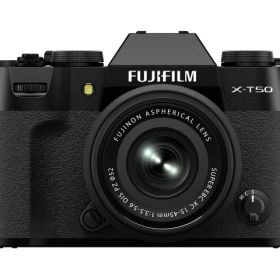 【ポイント10倍】 富士フイルム デジタル一眼カメラ FUJIFILM X-T50 XC15-45mmレンズキット 日英2言語設定モデル [ブラック] [タイプ：ミラーレス 画素数：4020万画素(有効画素) 撮像素子：APS-C 23.5mm×15.7mm CMOS5HR 重量：389 g] 【P10倍】