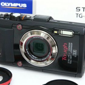 【中古】【良品】オリンパス TG-3 Tough ブラック CA01-R6960-2K4 デジカメ コンデジ 光学ズーム 手ブレ補正 防水 防塵 中古