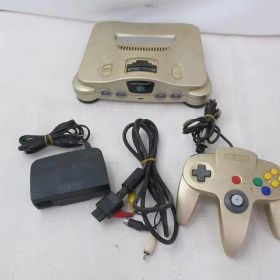 訳あり ゲーム NINTENDO 64 本体 NUS-001 トイザらス限定ゴールド 本体のみ 周辺機器付き