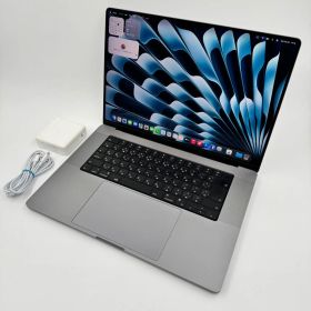 【送料無料】Apple MacBook Pro 16(2021, A2485) M1 Max / RAM 64GB / SSD 1TB / スペースグレー / 充放電回数 : 96 [MC230]