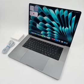 【送料無料】Apple MacBook Pro 16(2021, A2485) M1 Max / RAM 64GB / SSD 1TB / スペースグレー / 充放電回数 : 259 [MC228]