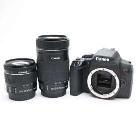 【中古品】 《良品》 Canon EOS Kiss X10i ダブルズームキット 【トップカバー・ファインダーユニット部品交換/標準レンズ交換修理/各部点検済】 [ デジタルカメラ ]