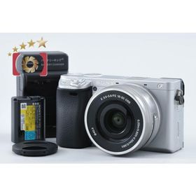 【中古】SONY ソニー α6400 ILCE-6400 シルバー パワーズームレンズキット シャッター回数僅少 多言語対応