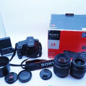 ✅動作確認 SONY α57 レンズセット ソニー 一眼レフ #98