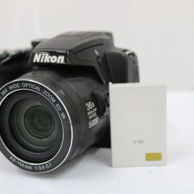 【返品保証】 ニコン Nikon COOLPIX P500 36x ブラック バッテリー付き コンパクトデジタルカメラ e11104