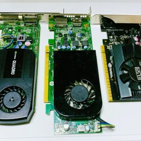 Esla GT730-Quadro K420-RX550 3枚セット LP含む