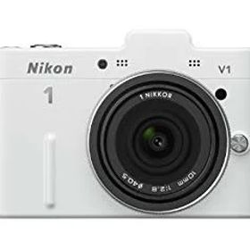 【中古】Nikon ミラーレス一眼カメラ Nikon 1 (ニコンワン) V1 (ブイワン) 薄型レンズキット ホワイトN1 V1ULK WH g6bh9ry