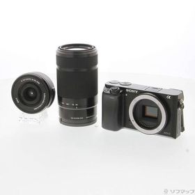 〔中古〕SONY(ソニー) α6000 ILCE-6000Y ブラック ダブルズームレンズキット〔276-ud〕