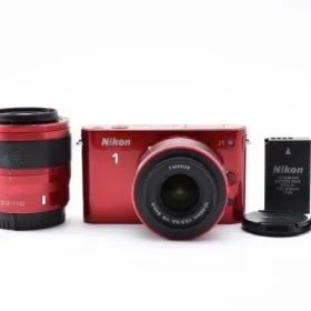 ニコン Nikon 1 J1 ダブルレンズキット レッド【動作確認済】#9834 F.Jul.2926