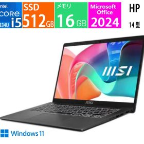新品 MSI｜エムエスアイ ノートパソコン プラチナグレイ Modern-14-F13MG-5359JPNN / CPU:intel Core i5 /メモリ：16GB /SSD：512GB /Office 2024 /Windows11 /14.0型