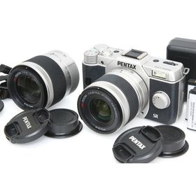 【全額返金保証】良品｜ペンタックス PENTAX Q10 ダブルズームキット [シルバー] CA01-R6996-4C2C