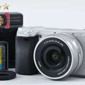 【中古】SONY ソニー α6400 ILCE-6400 シルバー パワーズームレンズキット シャッター回数僅少 多言語対応