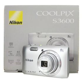 【Nikon】ニコン『COOLPIX S3600 / クリスタルシルバー』2014年2月発売 コンパクトデジタルカメラ 1週間保証【中古】
