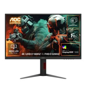 AOC U27G4XM/11 [ゲーミング液晶ディスプレイ 27型/3840×2160/HDMI、DisplayPort/ブラック/スピーカー：なし/160/320Hz]
