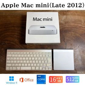 ［新品SSD・純正箱付］Apple Mac mini（Late 2012）/ Core i7 / メモリ16GB / SSD512GB / windows/ Office2021 / R690
