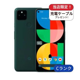 【中古】Google Pixel 5a SIMフリー 128GB ランクC モスティ ブラック 中古 スマホ スマートフォン Android 本体 SIMフリー シムフリー 送料無料