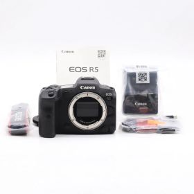 Canon EOS R5 ボディ｜約4500万画素 フルサイズ ミラーレス一眼 8K動画 5軸ボディ内手ブレ補正 高速連写 キヤノン【中古】