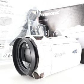 【美品】パナソニック 4K ビデオカメラ 64GB 光学20倍ズーム ピュアホワイト HC-VX992MS-W