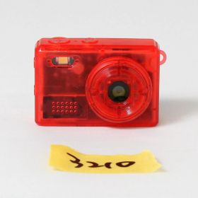 【中古 動作確認済み】SAC CONNECT MINIカメラ SMC01-TRD ( 約100万画素 CMOSセンサー 固定焦点 0.96インチ液晶画面 microSD対応 動画撮影 レトロモード 小型デジタルカメラ ) クリアレッド 3210