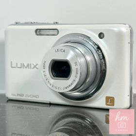 【美品】Panasonic LUMIX DMC-FX77 ホワイト コンパクトデジタルカメラ 1210万画素 光学5倍ズーム 広角24mm フルHD タッチパネル パナソニック