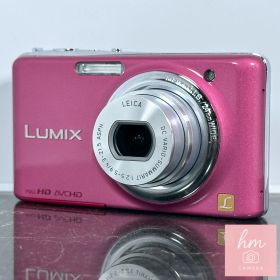 【美品】Panasonic LUMIX DMC-FX77 ピンク LEICAレンズ F2.5 24mm広角 光学5倍ズーム 3.5型タッチパネル フルHD動画 コンパクトデジタルカメラ