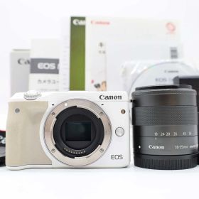 キャノン Canon EOS M3 24.2MP Mirrorless Camera White 18-55mm Lens 元箱 [良品] #Z6911A