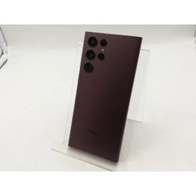 【中古】SAMSUNG au 【SIMフリー】 Galaxy S22 Ultra バーガンディ 12GB 256GB SCG14【福岡筑紫】保証期間1ヶ月【ランクC】