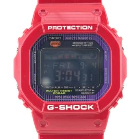 【美品】CASIO カシオ／G-SHOCK G-LIDE GWX-5600C／ソーラークォーツ／樹脂／レッド・ブラック