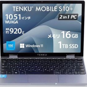 TENKU MOBILE S10+ 2in1モバイルノートPC 10.51インチ