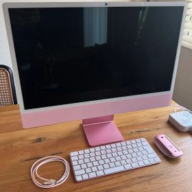 iMac 24インチ M4 16GB 256GB ピンク MWUG3J/A 中古 iMac M4 24インチ 4.5K（2024） 新品 206,000円 中古 182,980円