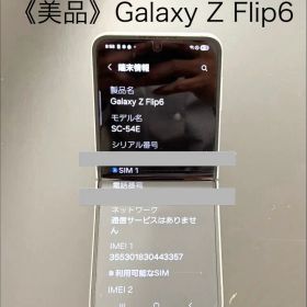 《美品》Galaxy Z Flip6 SC-54E 本体のみ
