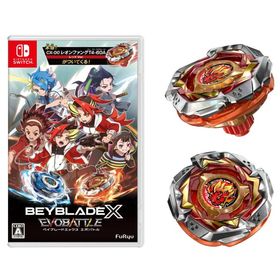 ベイブレードエックス エボバトル Switchゲームソフト 特典CX-00 レオンファングT4-60A レッドVer.同梱 BEYBLADE X「アウトレット倉庫在庫」