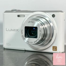 Panasonic LUMIX DMC-SZ3 ホワイト コンデジ デジカメ 10倍ズーム 手ブレ補正 スリム 軽量 1610万画素 可愛い 白 旅行 日常撮影 マクロ5cm HD動画