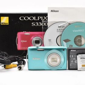 ニコン NIKON COOLPIX S3300 ブルー《元箱・説明書付き》 #5799W0809