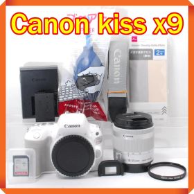 Canon EOS kiss x9 ホワイト 一眼レフカメラ スマホ転送 白