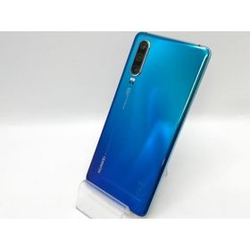 【中古】Huawei 国内版 【SIMフリー】 HUAWEI P30 オーロラ ELE-L29【京都】保証期間１ヶ月【ランクB】