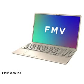 富士通(FUJITSU) FMV Note A FMVA75K3GA 16.0型 Win11Home Corei5 メモリ16GB SSD256GB Office オプション付 ブライトブラック A75-K3