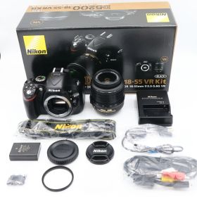 【シャッター回数：2495回】Nikon ニコン デジタル一眼 D5200 レンズキット AF-S DX NIKKOR 18-55mm f/3.5-5.6G VR付属 #260820_2041167
