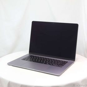 (中古)(展示品) MacBook Air 15.3-inch Mid-2023 MQKP3J/A M2 8コアCPU_10コアGPU 8GB SSD256GB スペースグレイ (26.3 Tahoe)(258-ud)