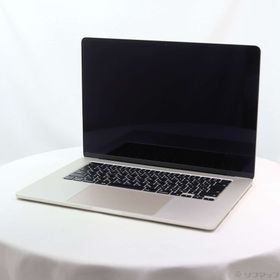 (中古)Apple MacBook Air 15.3-inch Mid-2023 MQKU3J/A Apple M2 8コアCPU_10コアGPU 8GB SSD256GB スターライト (26.3 Tahoe)(276-ud)