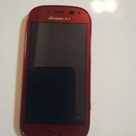 docomo F-06F レッド 本体/r