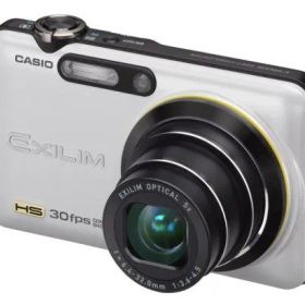 【中古】CASIO デジタルカメラ HI-SPEED EXILIM EX-FC100 ホワイト EX-FC100WE