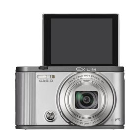 CASIO デジタルカメラ EXILIM EX-ZR1700SR 自分撮りチルト液晶 オートトランスファー機能 Wi-Fi/Bluetooth搭載 シルバー(中古品)