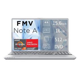 富士通(FUJITSU) FMV Note A FMVA700L1S 15.6型 Ryzen 7 Win11Home メモリ16GB SSD512GB Officeオプション付 ノートパソコン ファインシルバー