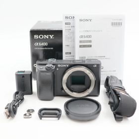 ■シャッター数6410枚！良品■ SONY α6400 ボディ ブラック ILCE-6400 ミラーレス一眼カメラ ソニー