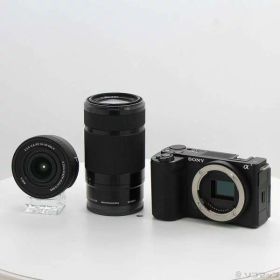 【中古】SONY(ソニー) VLOGCAM ZV-E10 II ダブルズームレンズキット ブラック ZV-E10M2X B 【269-ud】
