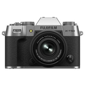 FUJIFILM フジフイルム ミラーレス一眼カメラ X-T50 JP XC15-45mmレンズキット シルバー（日本語・英語のみ対応）