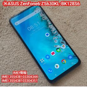 ㊱ASUS ZenFone 6 ZS630KL-BK128S6 本体